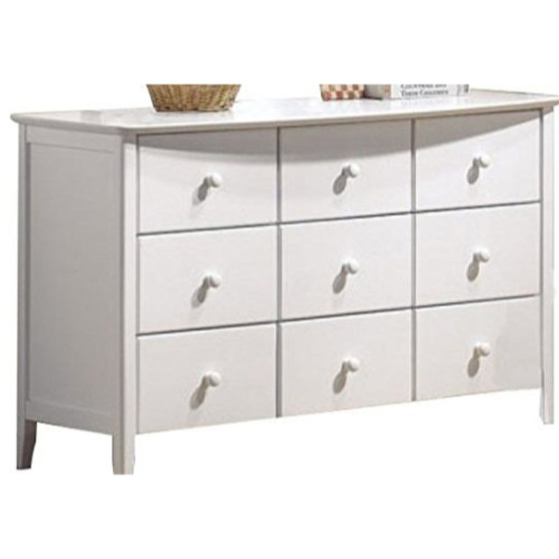 Red Barrel Studio Mogensen Rounded Top Edge 9 Drawer Double Dresser